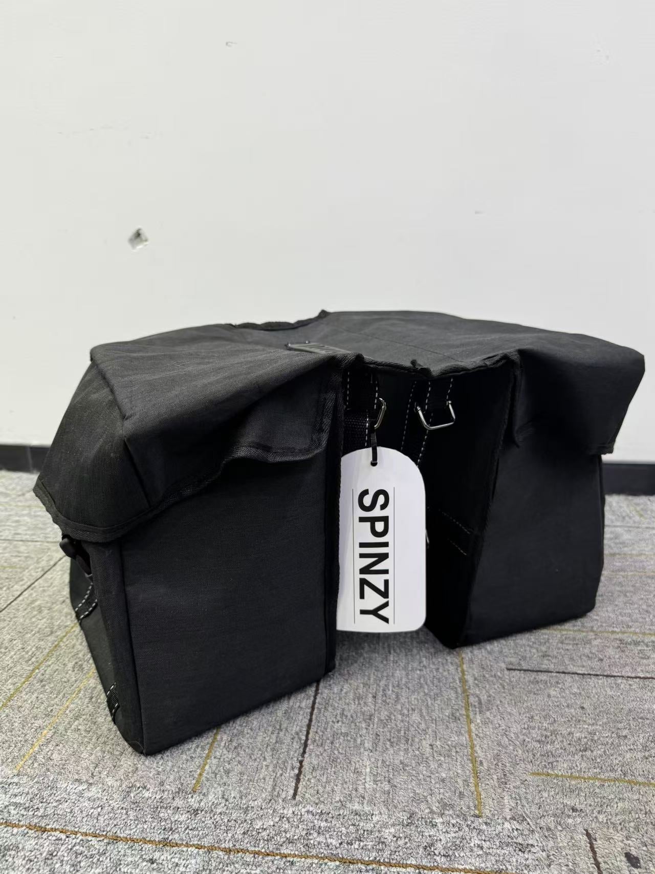 SPINZY Bike Panniers Bag – Large Capacity Saddlebags Adapted for Bicycles, Pannier Bags for Bicycles, Rear Rack Ebike Saddle Bags, Bike Rack Bag, Black - Image 6