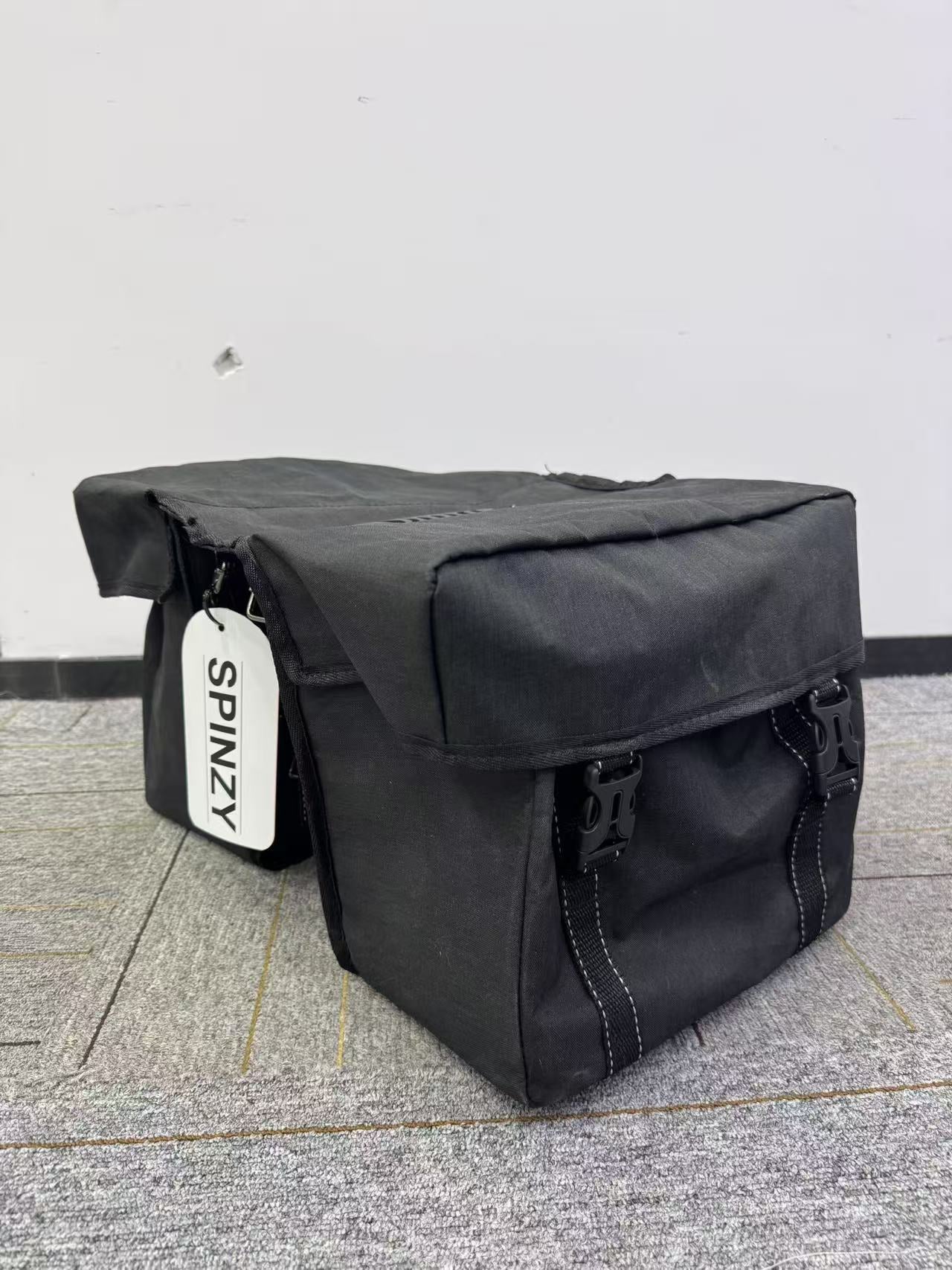SPINZY Bike Panniers Bag – Large Capacity Saddlebags Adapted for Bicycles, Pannier Bags for Bicycles, Rear Rack Ebike Saddle Bags, Bike Rack Bag, Black - Image 7