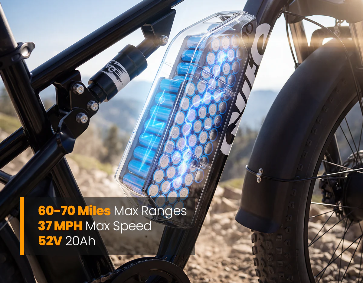Racer Max Dual Motor 26x4.0'' Fat Tire Electric Bike for Adults - Image 3