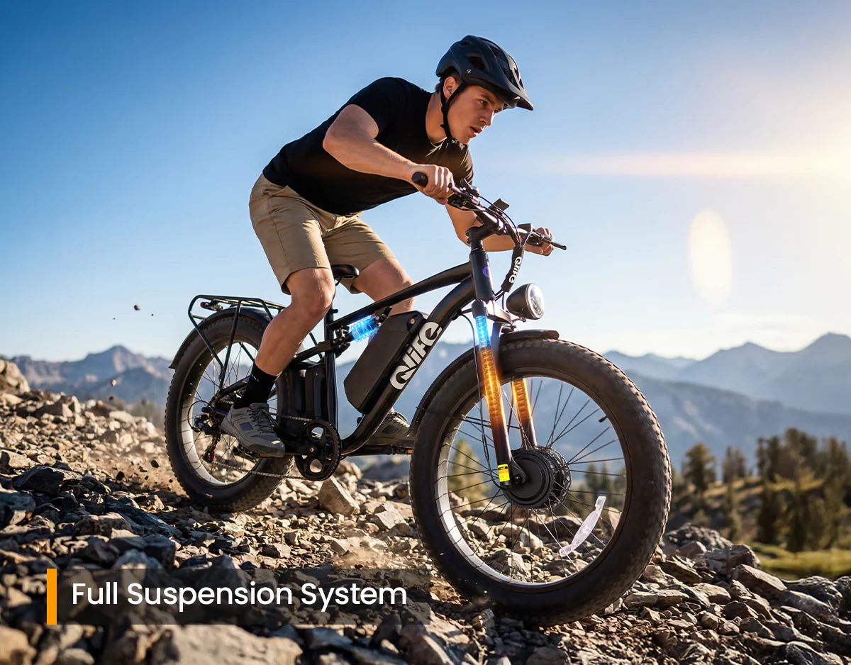 Racer Max Dual Motor 26x4.0'' Fat Tire Electric Bike for Adults - Image 4
