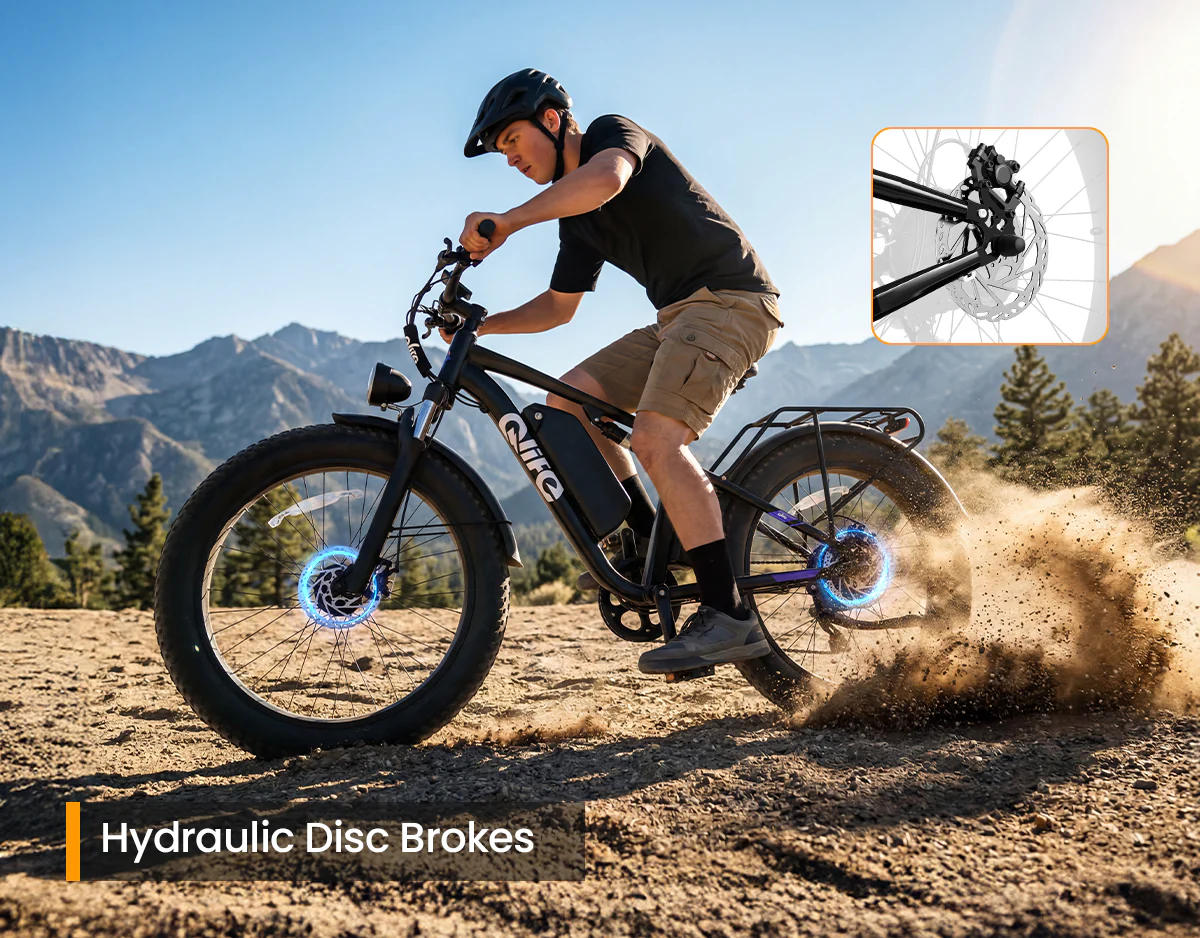 Racer Max Dual Motor 26x4.0'' Fat Tire Electric Bike for Adults - Image 5
