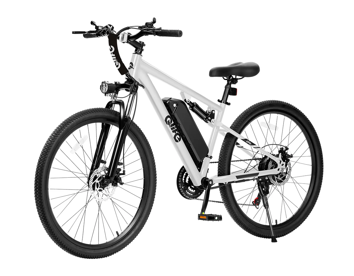 Racer Ultra Step-Over Full-Suspension Mountain eBike for Adults - Image 10