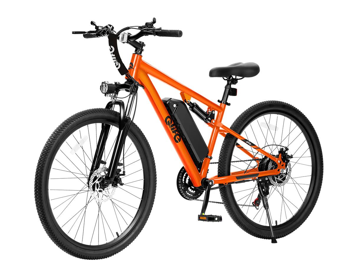 Racer Ultra Step-Over Full-Suspension Mountain eBike for Adults - Image 11