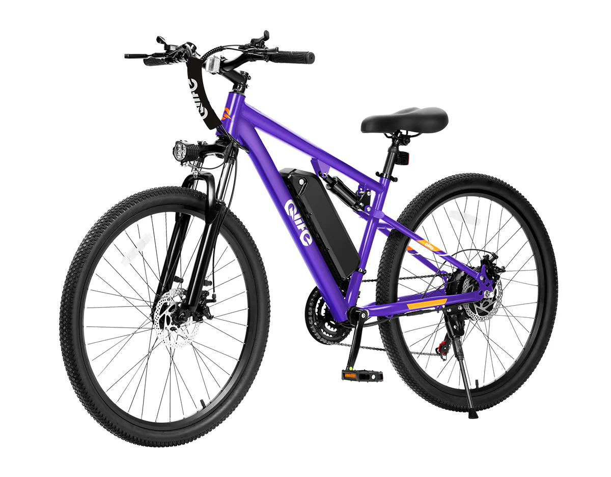Racer Ultra Step-Over Full-Suspension Mountain eBike for Adults - Image 13