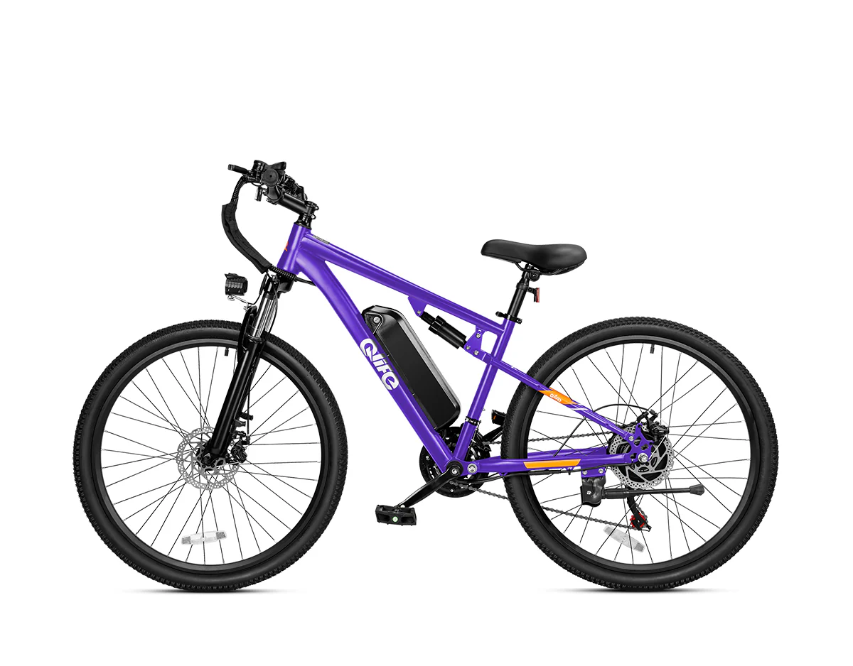 Racer Ultra Step-Over Full-Suspension Mountain eBike for Adults - Image 15