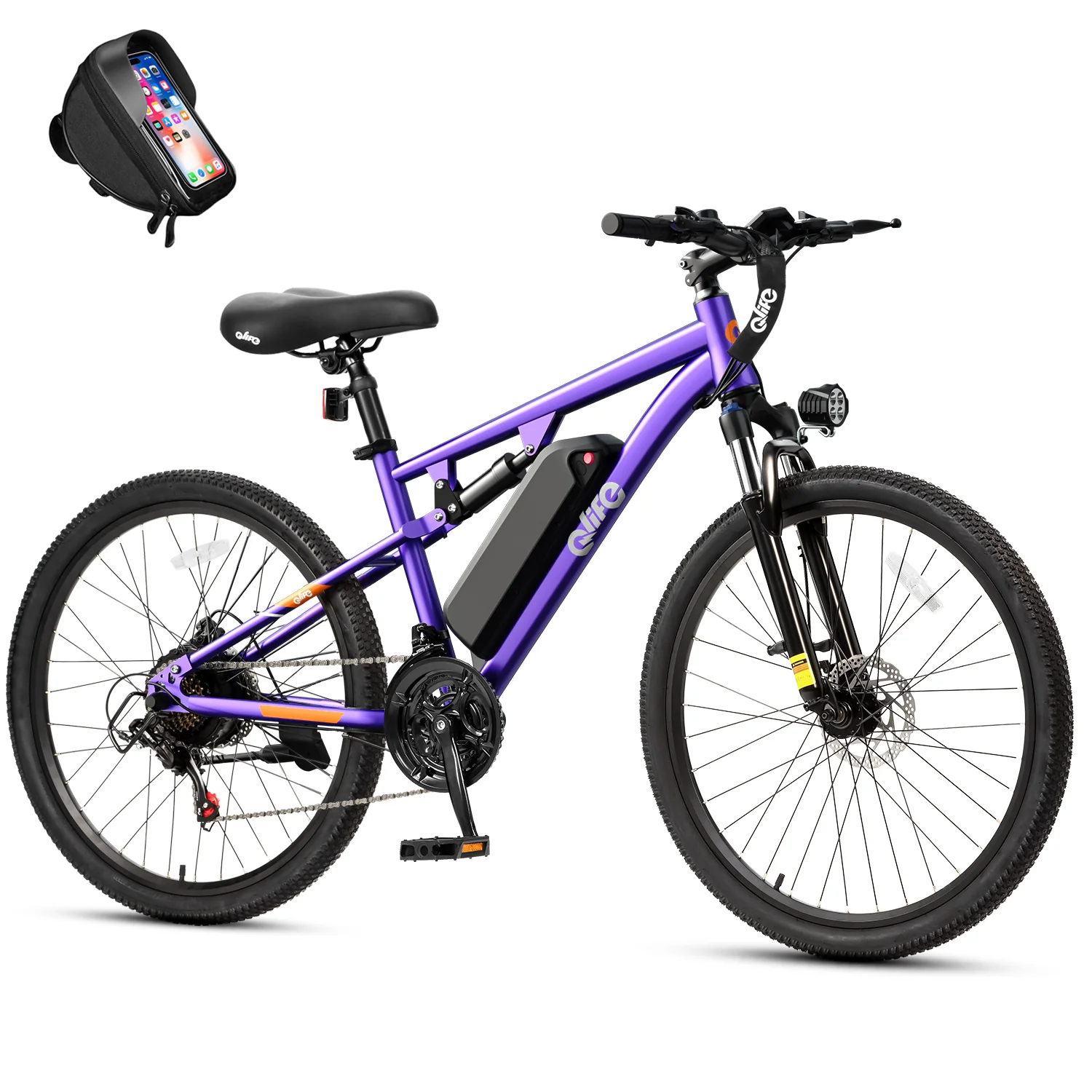 Racer Ultra 27.5'' Full-Suspension Mountain eBike for Adults - Image 9