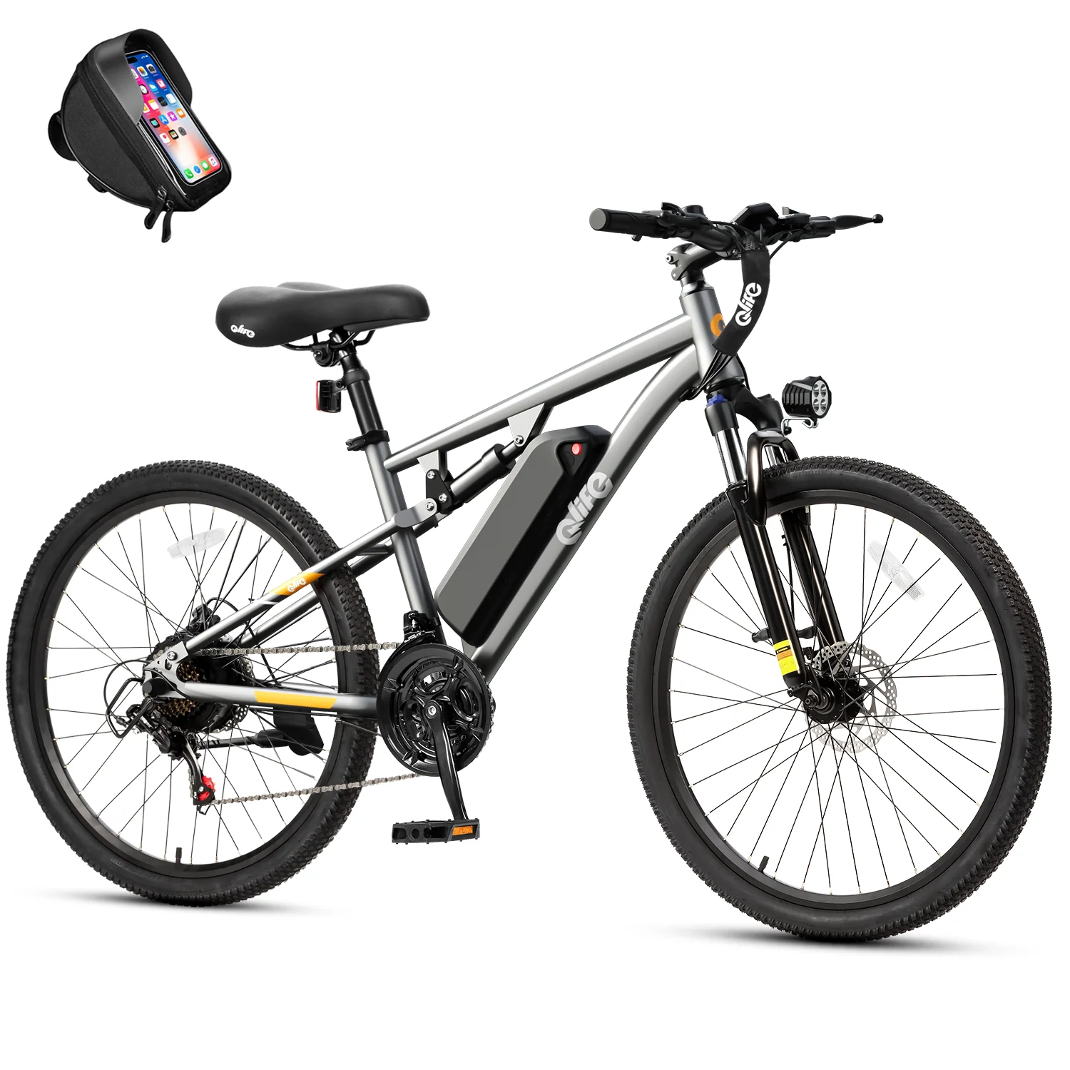 Racer Ultra 27.5'' Full-Suspension Mountain eBike for Adults - Image 12