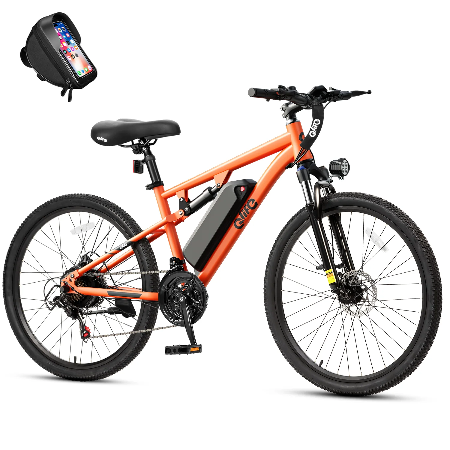 Racer Ultra 27.5'' Full-Suspension Mountain eBike for Adults - Image 10