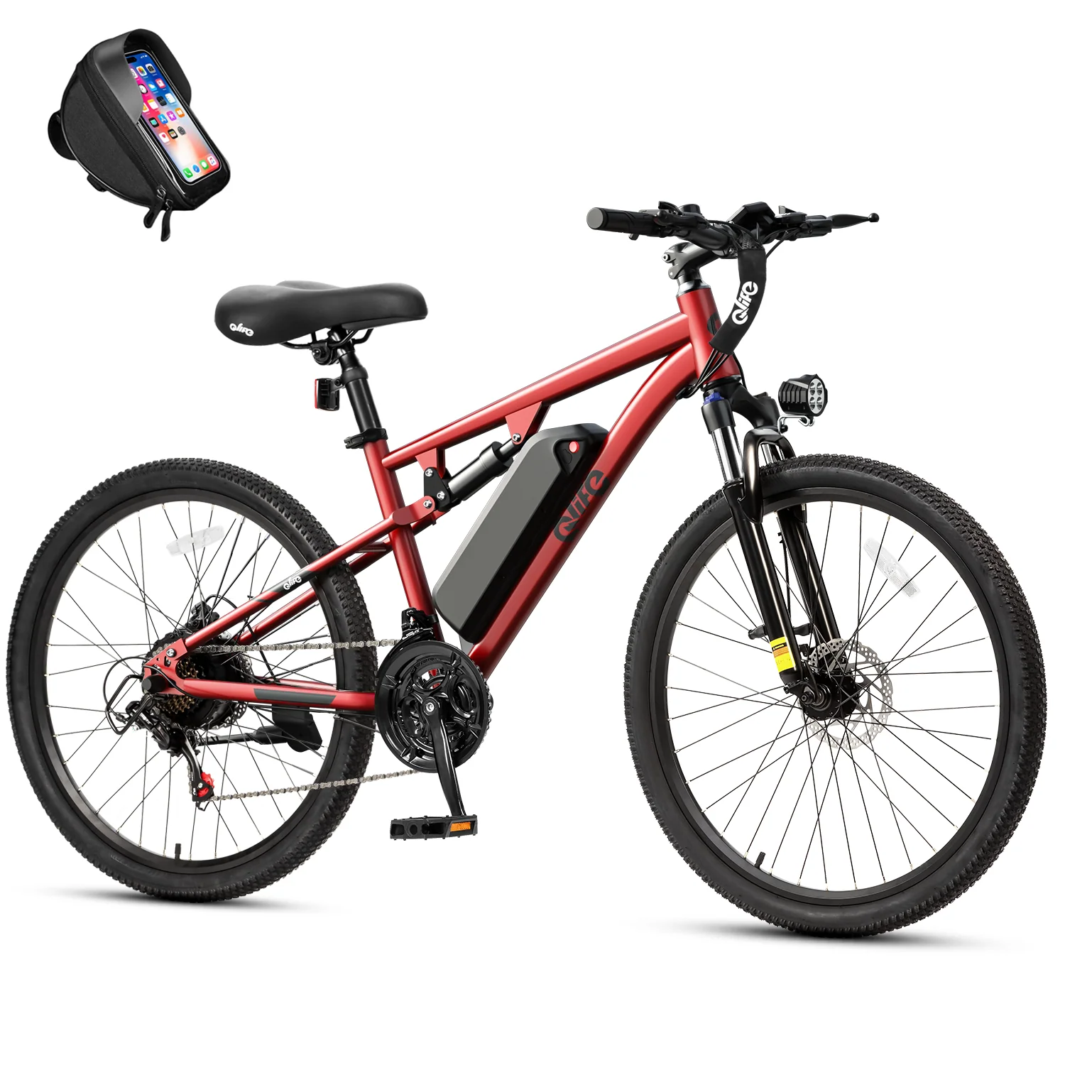 Racer Ultra 27.5'' Full-Suspension Mountain eBike for Adults - Image 11