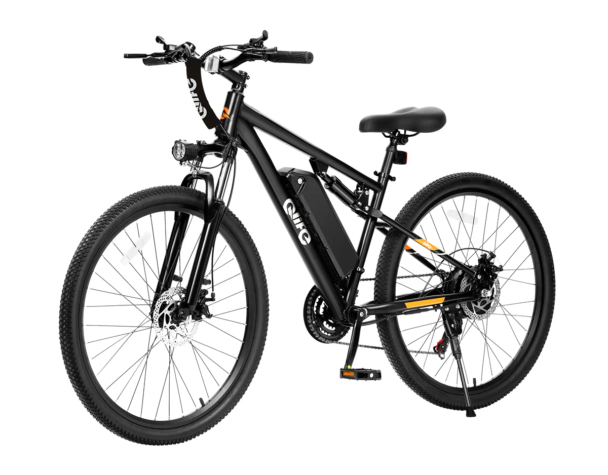 Racer Ultra Step-Over Full-Suspension Mountain eBike for Adults - Image 7