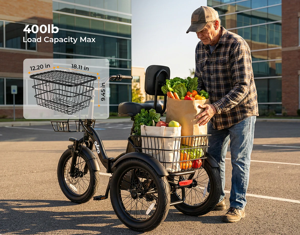 Triker 2.0 Folding 3 Wheels Electric Bike - Image 6